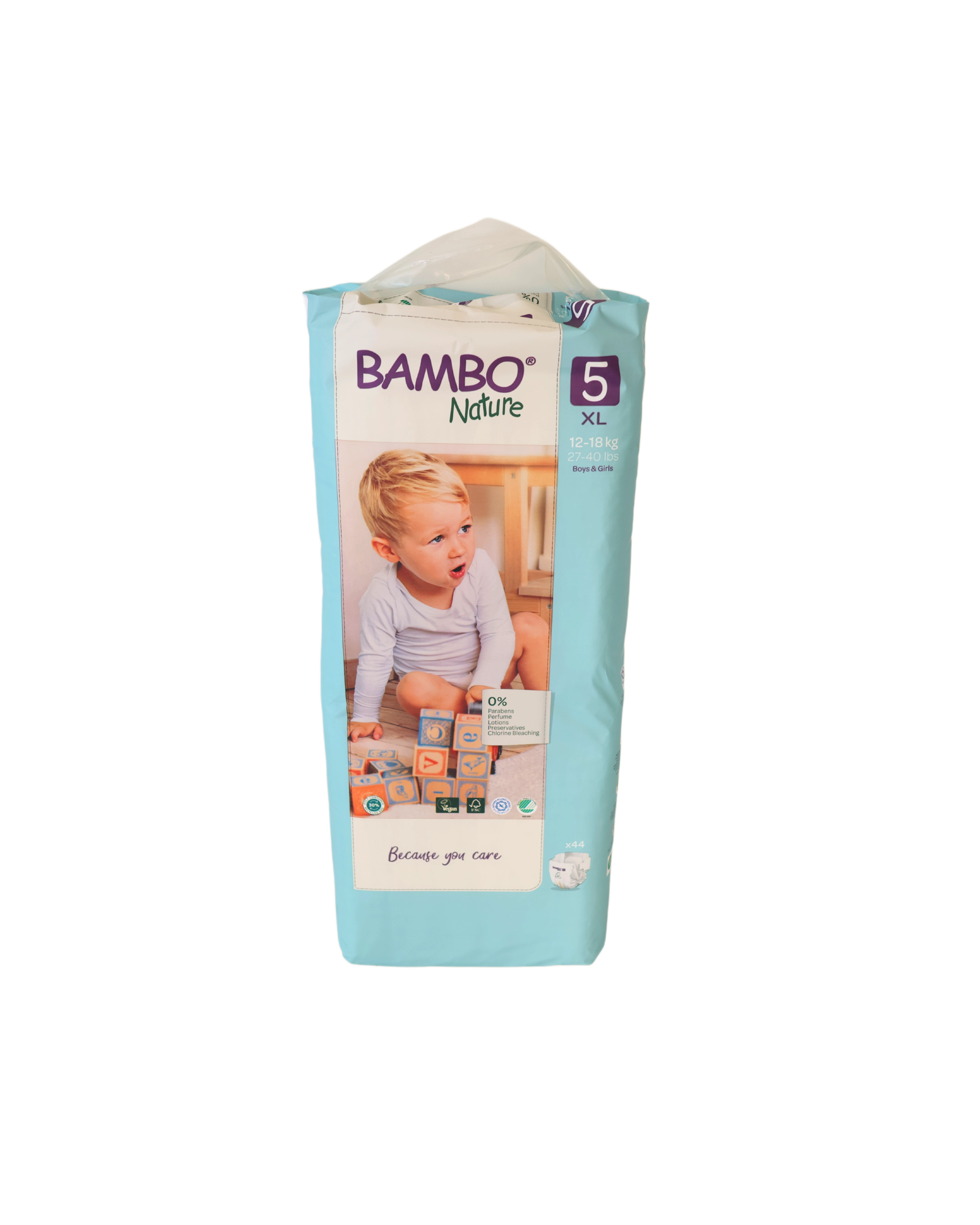Fraldas Bambo Nature | Pack XL - T5 (11 - 18 kg) 44 Unidades