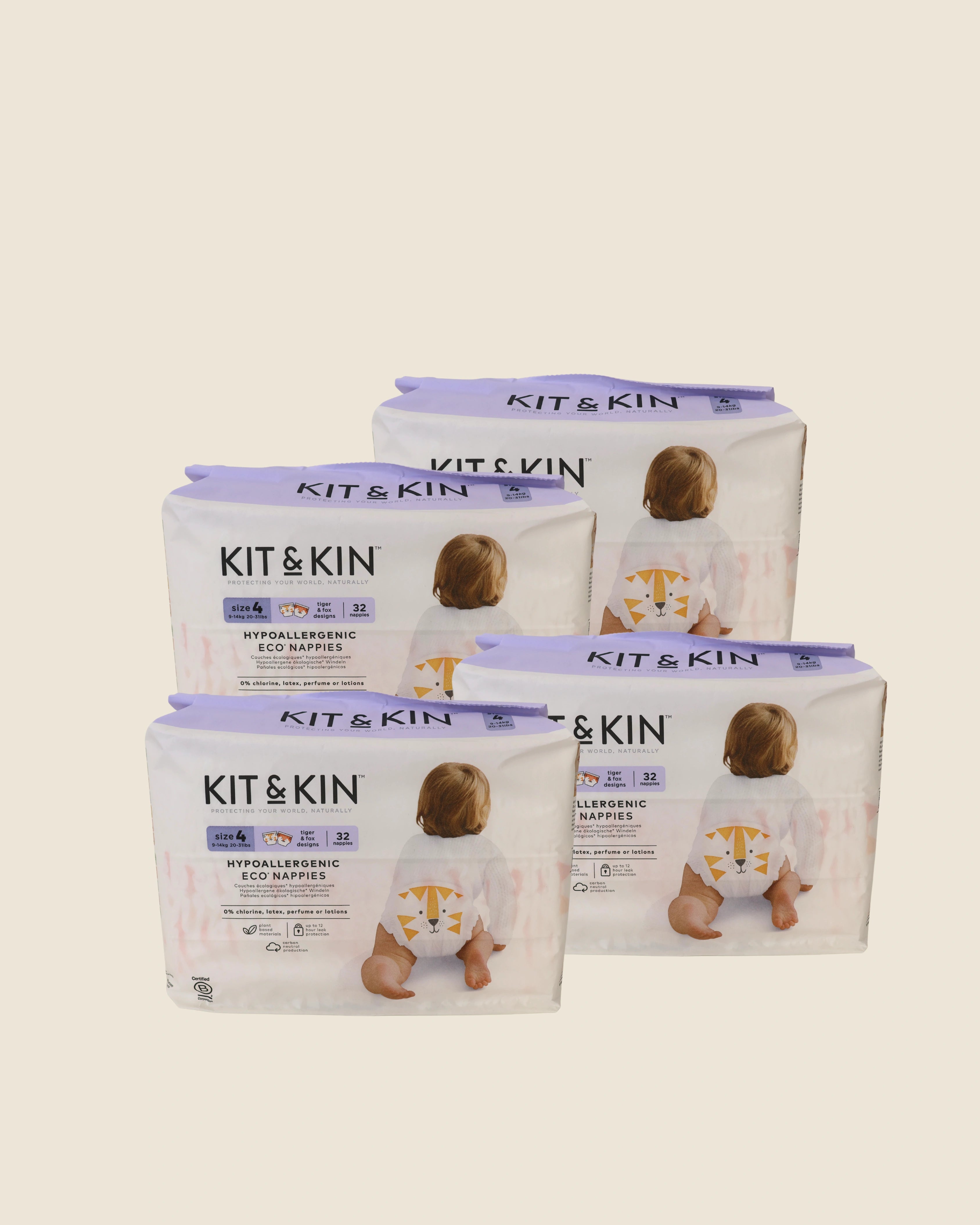 Pack Fraldas Hipoalergénicas Kit&Kin