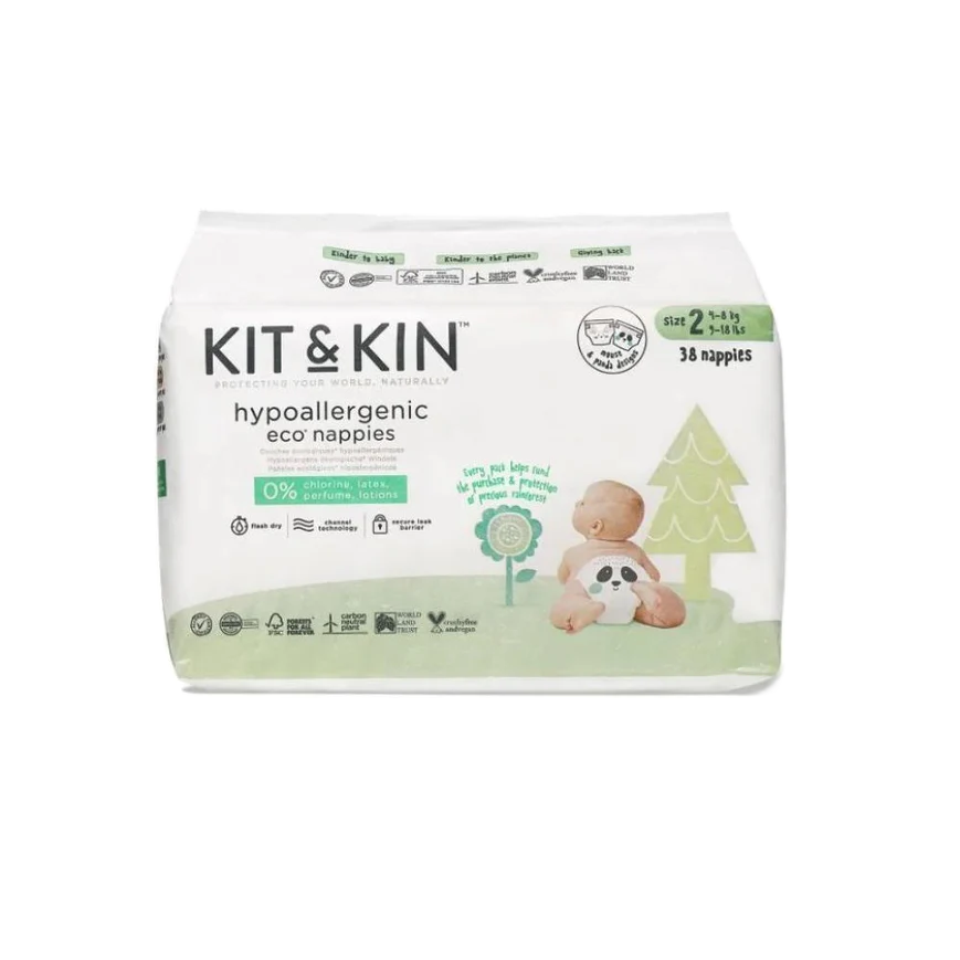 Fraldas Hipoalergénicas Kit&Kin